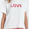 Clothing * | Tulle Ribbon Detail Love Graphic Tee Official