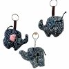 Accessories * | Indigo Hand Dyed Elephant Keychain Classical