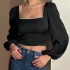 Clothing * | Pearl Winter Cropped Top Official