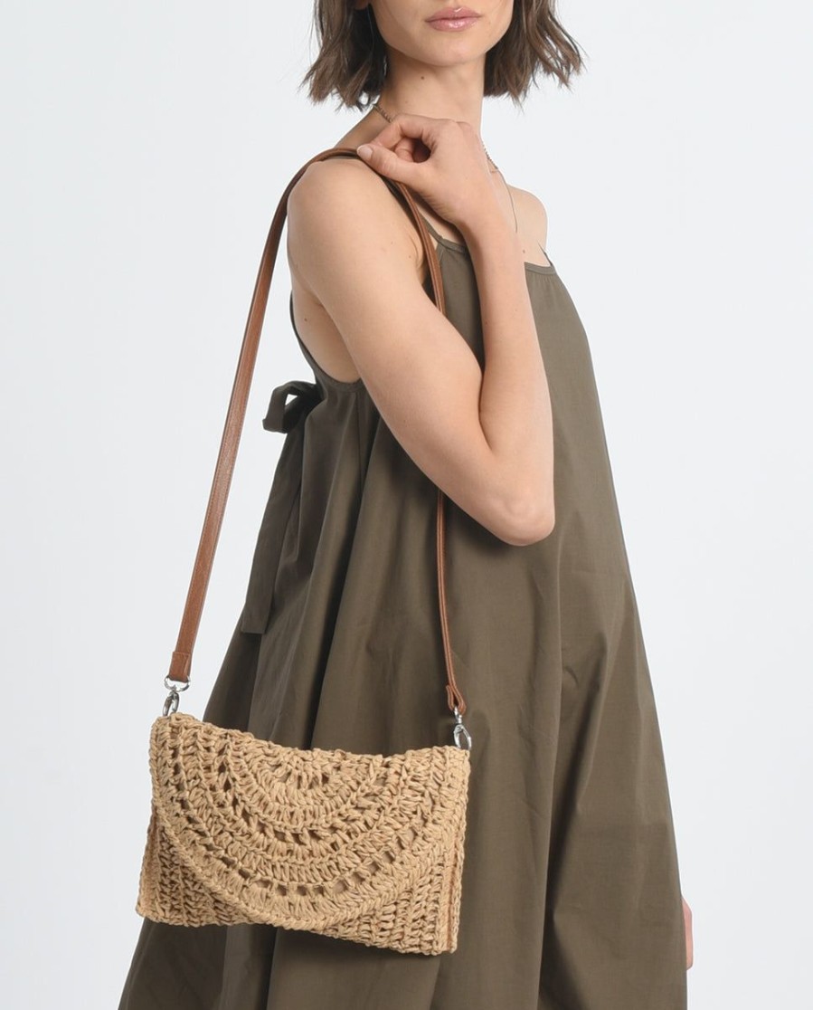 Accessories * | Woven Crossbody Clutch Bag Popular