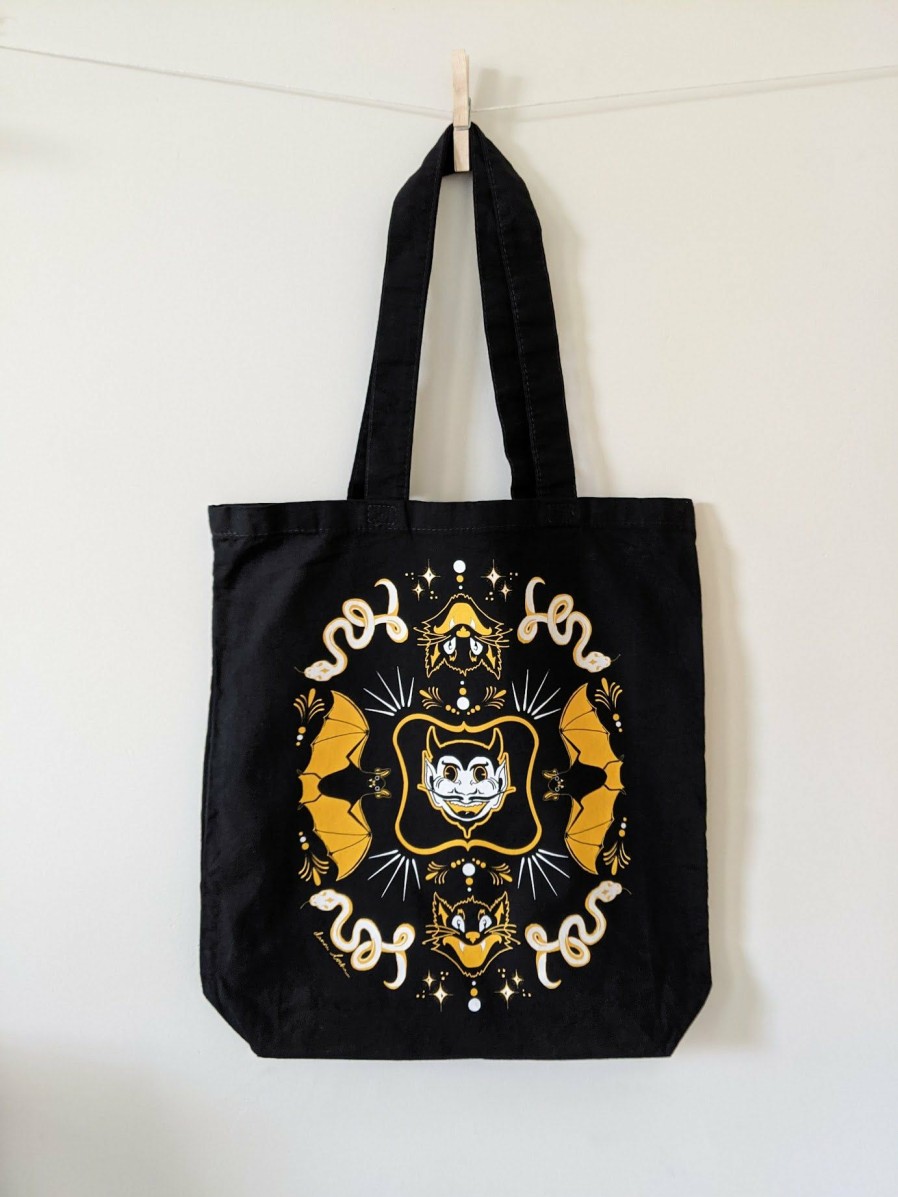 Accessories * | Hand Illustrated Spooky Tote Bag Classical