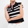 Clothing * | Striped Knit Sleeveless Top Best Quality