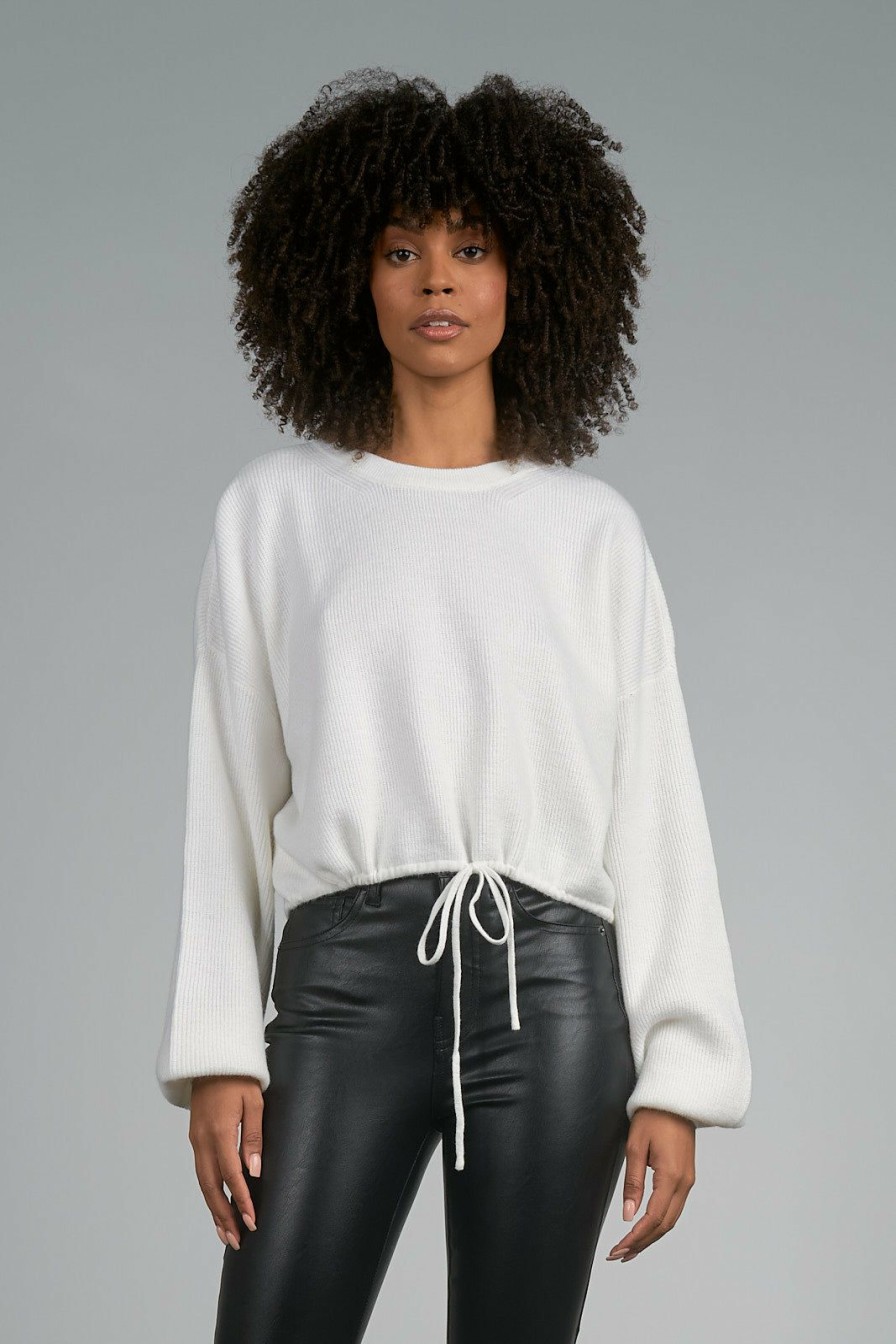 Clothing * | Elias Drawstring Waist Sweater By Elan Sale