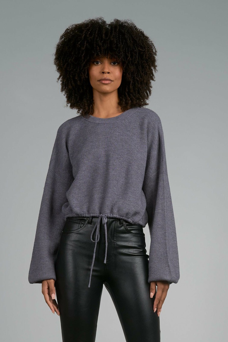 Clothing * | Elias Drawstring Waist Sweater By Elan Sale