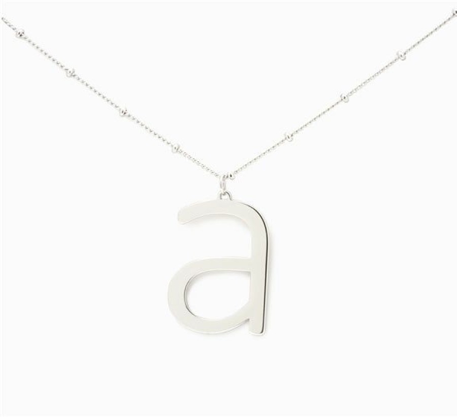 Accessories * | Lowercase Initial Necklace Best Price