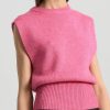 Clothing * | Ribbed Waistline Sweater Vest Best Sale