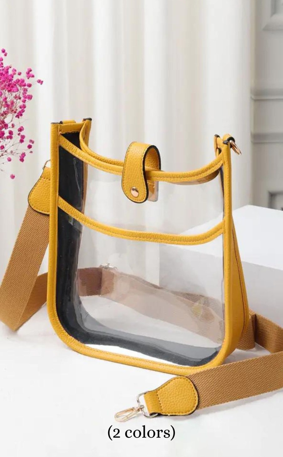 Accessories * | Clear Stadium Crossbody Bag Hot Sell