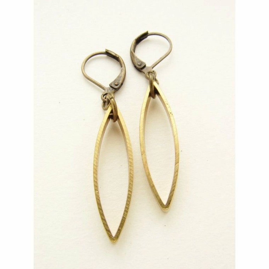 Accessories * | Brass Abstract Drop Earrings Best Quality