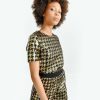 Clothing * | Houndstooth Sequin Tee Sells Cheap