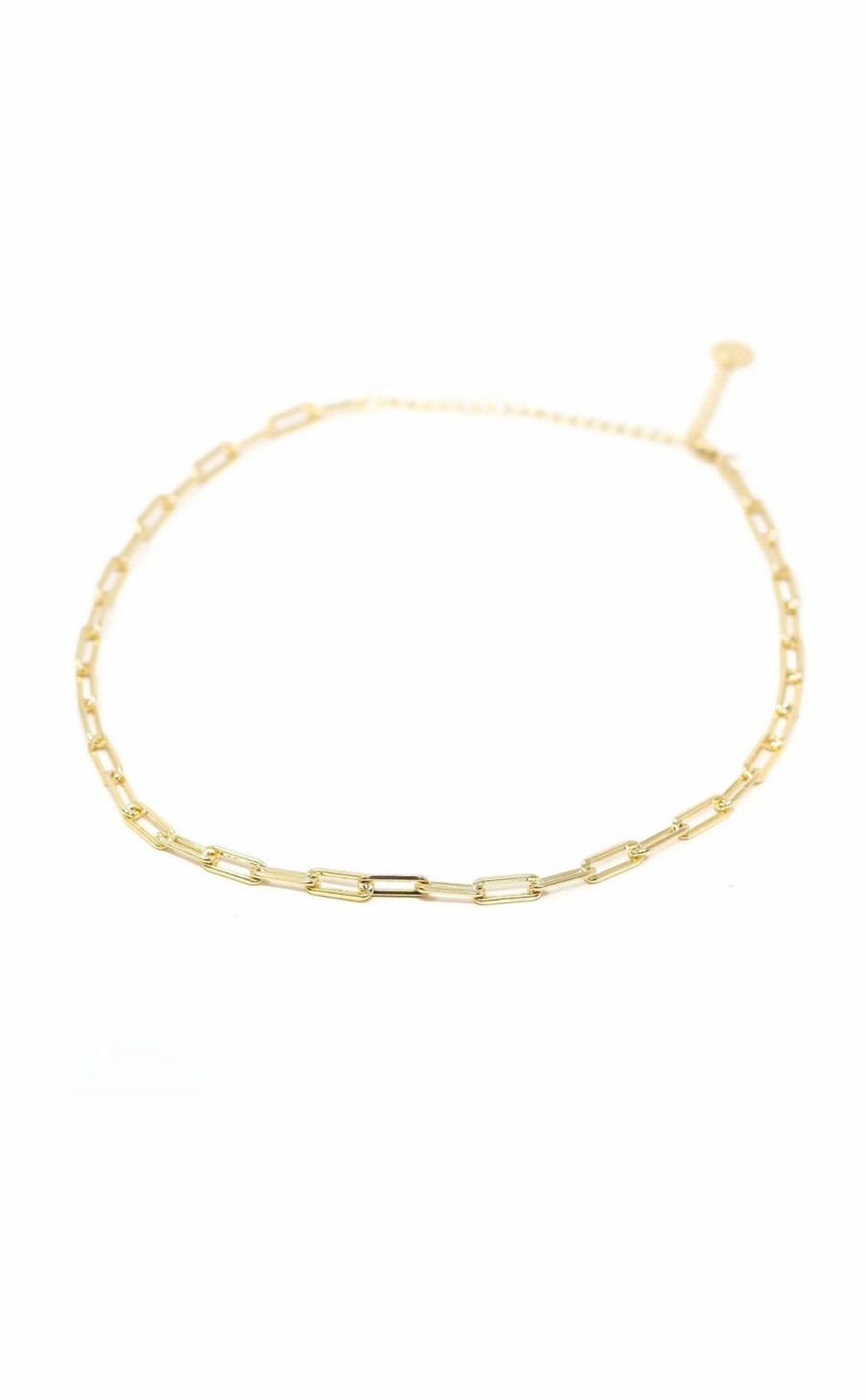 Accessories * | The Leo Paperclip Chain Link Necklace Lower Price