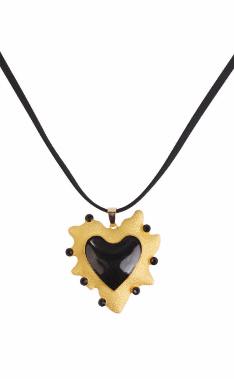 Accessories * | Black Heart Necklace Best Quality