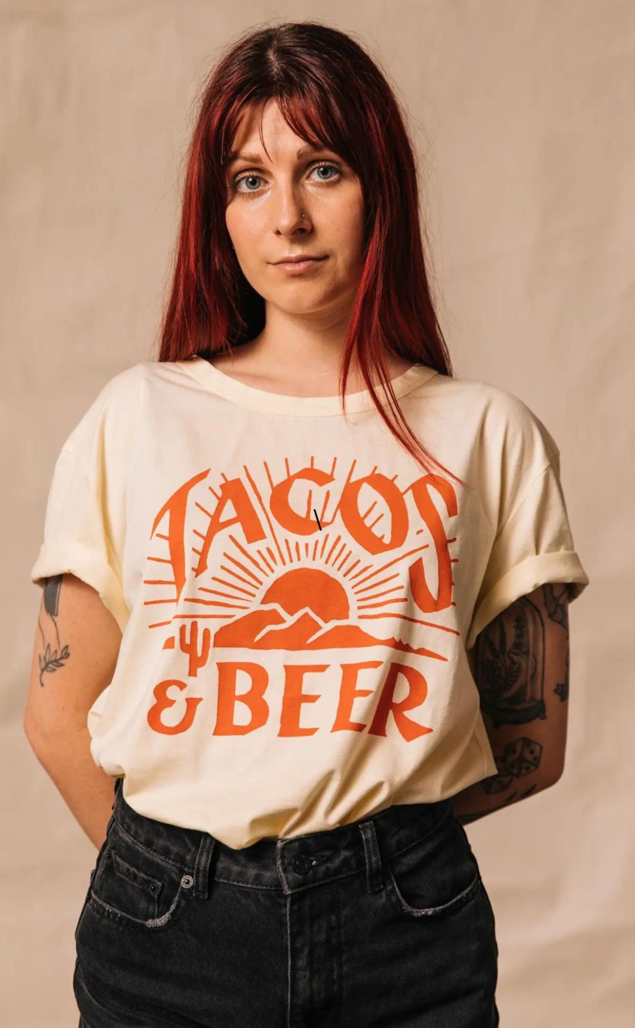 Clothing * | Tacos & Beer Unisex Graphic Tee Hot Sell