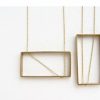 Accessories * | Horizontal Brass Rectangle Pendant Necklace Sale Online