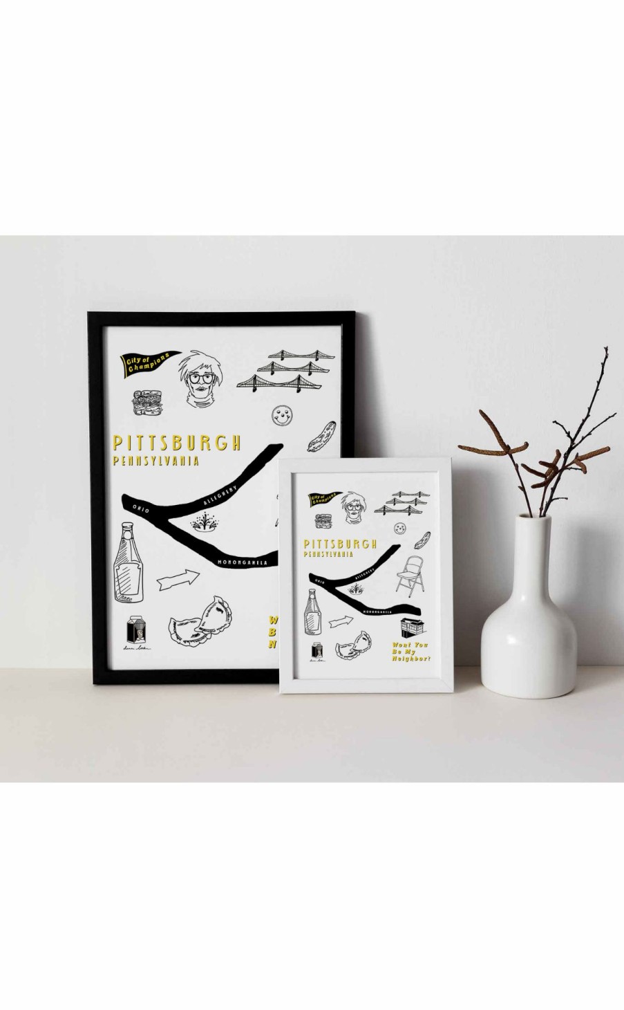 Accessories * | Pittsburgh Art Print By Danni Locke Fire Sale