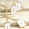 Accessories * | Acrylic Initial Pendant Necklace Reliable Quality