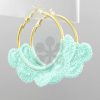 Accessories * | Crochet Hoop Earrings Sells Cheap