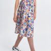 Clothing * | Floral Print Midi Skirt Promotion