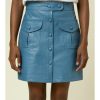 Clothing * | Daryl Faux Leather Mini Skirt Lower Price