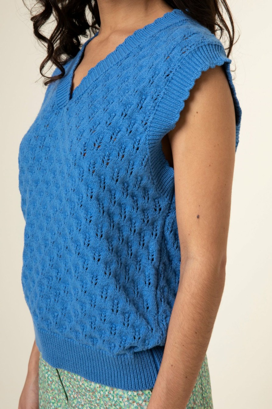 Clothing * | Olarie Crochet Sweater Vest Official