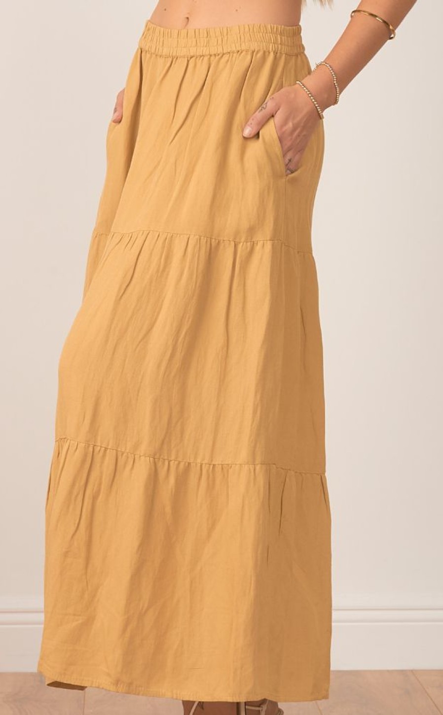 Clothing * | Tiered Maxi Skirt Cheaper